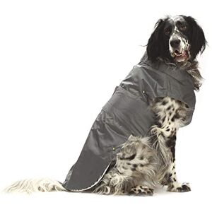 Croci Spa Montreal raincoat - dog waterproof coat, adjustable volume, gray Croci Spa Montreal raincoat - dog waterproof coat, adjustable volume, gray