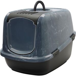 Savic cat litter tray Nestor Jumbo Marble grey/black XXL fold-down front high back carbon filter 66.5x48.5x46.5 Savic cat litter tray Nestor Jumbo Marble grey/black XXL fold-down front high back carbon filter 66.5x48.5x46.5