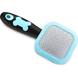 PETPAWJOY Slicker Brush, Dog Brush for Gently Cleaning Shedding Hair, One Size Blue PETPAWJOY Slicker Brush, Dog Brush for Gently Cleaning Shedding Hair, One Size Blue