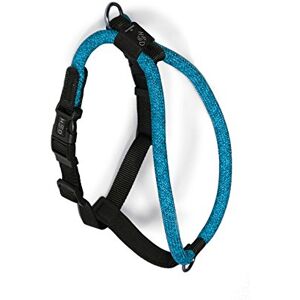 High5Dogs , Ergonomic Dog Harness, Adjustable from 60 to 76 cm, Padded Braces, Reinforced Safety, Versatile for Hiking and Climbing, Blue, M, Leisure Rope Model High5Dogs , Ergonomic Dog Harness, Adjustable from 60 to 76 cm, Padded Braces, Reinforced Safety, Versatile for Hiking and Climbing, Blue, M, Leisure Rope Model