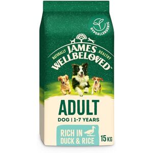 James Wellbeloved Dog Adult Hypoallergenic Dry Food Duck and Rice 15 kg James Wellbeloved Dog Adult Hypoallergenic Dry Food Duck and Rice 15 kg
