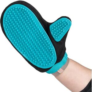 Mikki Dog, Cat Grooming Brush Glove for Short Hair Gentle Groom -Smooth N Stroke -Hair Remover Mitt,black/red Mikki Dog, Cat Grooming Brush Glove for Short Hair Gentle Groom -Smooth N Stroke -Hair Remover Mitt,black/red