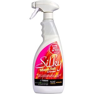 NAF Silky Mane & Tail D-Tangler Spray – 750ml Deluxe Conditioning Detangler for Horses – Smooth, Shiny, Tangle-Free Finish – Non-Greasy, Dust-Repellent Formula NAF Silky Mane & Tail D-Tangler Spray – 750ml Deluxe Conditioning Detangler for Horses – Smooth, Shiny, Tangle-Free Finish – Non-Greasy, Dust-Repellent Formula
