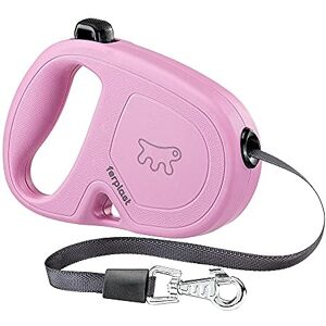 Ferplast FLIPPY ONE Extendable Dog Lead Practical Bag Holder Single Lock & Release Button Ergonomic Italian Design Tape Max 15 Kg 4m, Pink Ferplast FLIPPY ONE Extendable Dog Lead Practical Bag Holder Single Lock & Release Button Ergonomic Italian Design Tape Max 15 Kg 4m, Pink