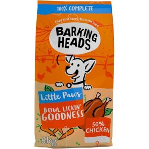 Barking Heads Little Paws Bowl Lickin' Goodness Dry Dog Food for Small Breeds Natural Everyday Immunity & Vitality Vet Approved Chicken, 6kg Barking Heads Little Paws Bowl Lickin' Goodness Dry Dog Food for Small Breeds Natural Everyday Immunity & Vitality Vet Approved Chicken, 6kg