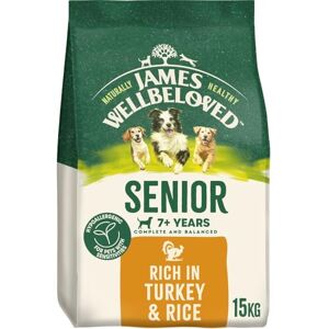 James Wellbeloved Dog Senior Hypoallergenic Dry Food Turkey and Rice 15 kg James Wellbeloved Dog Senior Hypoallergenic Dry Food Turkey and Rice 15 kg