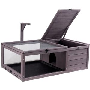 VEVOR Wooden Tortoise House Indoor & Outdoor, Reptile Enclosure with Hanging Light Stand, 2-Room Small Animal Cage for Gecko, Lizard, Snake 38 x24 x13 inch VEVOR Wooden Tortoise House Indoor & Outdoor, Reptile Enclosure with Hanging Light Stand, 2-Room Small Animal Cage for Gecko, Lizard, Snake 38 x24 x13 inch