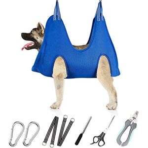 ATESON Pet Grooming Hammock for Medium/Large Dogs with Nail Clippers/Nail Trimmers/Grooming Scissors, Dog Grooming Harness for Nail Trimming, Pet Grooming Sling Helper ATESON Pet Grooming Hammock for Medium/Large Dogs with Nail Clippers/Nail Trimmers/Grooming Scissors, Dog Grooming Harness for Nail Trimming, Pet Grooming Sling Helper