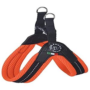 TRE PONTI Easy Fit Mesh Fix Neon Dog Harness, Size 3, Orange TRE PONTI Easy Fit Mesh Fix Neon Dog Harness, Size 3, Orange