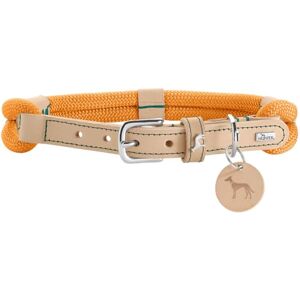 HUNTER Malia Dog Collar Colour: Apricot/Natural, Made of Soft Rope and Robust Leather, Lightweight, Durable, Modern & Elegant Look, Fresh Colours, Made in Germany, Size: 45 HUNTER Malia Dog Collar Colour: Apricot/Natural, Made of Soft Rope and Robust Leather, Lightweight, Durable, Modern & Elegant Look, Fresh Colours, Made in Germany, Size: 45