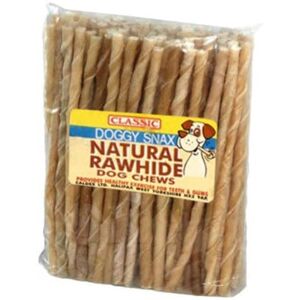 Classic Pet Products CLASSIC Rawhide Twist, 125 x 10 mm, Pack of 100 Classic Pet Products CLASSIC Rawhide Twist, 125 x 10 mm, Pack of 100