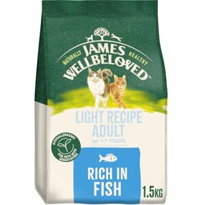 James Wellbeloved Hypoallergenic Light Dry Cat Food for Adult Cats Fish 1.5 kg James Wellbeloved Hypoallergenic Light Dry Cat Food for Adult Cats Fish 1.5 kg