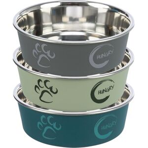Trixie Stainless Steel Bowl with Plastic Coating, 23 cm Dia Trixie Stainless Steel Bowl with Plastic Coating, 23 cm Dia