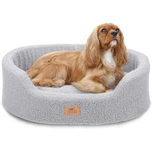 Ferplast Dog Bed Cushion for Small Dogs, Cat Bed, Washable Synthetic Bouclé Fabric, Soft Padding, 55 x 41 x h 15 cm. Grey Ferplast Dog Bed Cushion for Small Dogs, Cat Bed, Washable Synthetic Bouclé Fabric, Soft Padding, 55 x 41 x h 15 cm. Grey