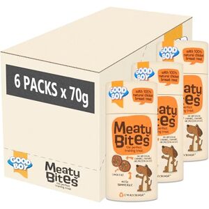 Good Boy Meaty Bites Chicken with Rice Low Fat Dog Treats Bulk Box 6 x 70g Good Boy Meaty Bites Chicken with Rice Low Fat Dog Treats Bulk Box 6 x 70g