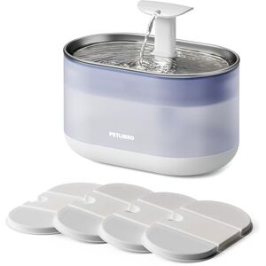 PETLIBRO Ultra Quiet Pet Water Fountain 2.1L, Stainless Steel Top Cat Fountain with Two Flow Modes, BPA-Free Capsule Water Fountain, Visible Water Level with 4 Large Filters PETLIBRO Ultra Quiet Pet Water Fountain 2.1L, Stainless Steel Top Cat Fountain with Two Flow Modes, BPA-Free Capsule Water Fountain, Visible Water Level with 4 Large Filters
