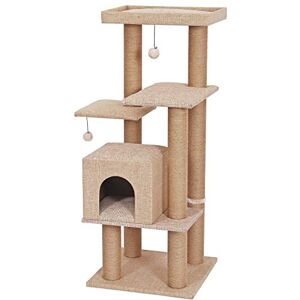 Dehner Nele Cat Scratching Post Approx. 122 x 50 x 50 cm, jute beige. Dehner Nele Cat Scratching Post Approx. 122 x 50 x 50 cm, jute beige.