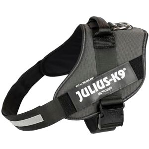 IDC Dog Harness - 3/2XL - Black-Gray - Adjustable, Reflective, Control Handle IDC Dog Harness - 3/2XL - Black-Gray - Adjustable, Reflective, Control Handle