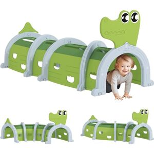 AIYAPLAY Kids Play Tunnel for Ages 3-6 Crawl and Climb, Crocodile Design AIYAPLAY Kids Play Tunnel for Ages 3-6 Crawl and Climb, Crocodile Design