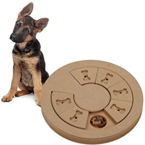 Relaxdays Interactive Intelligence, Dogs, Food Toy, Treat Hiding, Sniffing Puzzle Game, MDF, Natural Wood, Fibreboard, 2.5x24.5x24.5 cm Relaxdays Interactive Intelligence, Dogs, Food Toy, Treat Hiding, Sniffing Puzzle Game, MDF, Natural Wood, Fibreboard, 2.5x24.5x24.5 cm