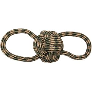 JACK AND VANILLA , Camouflage Rope Ball for Dogs, 2 Loops, Ideal Weight of 950 g, Sturdy and Aesthetic Design, Size 43 cm, Colour: Green/Brown, Camouflage Pattern JACK AND VANILLA , Camouflage Rope Ball for Dogs, 2 Loops, Ideal Weight of 950 g, Sturdy and Aesthetic Design, Size 43 cm, Colour: Green/Brown, Camouflage Pattern