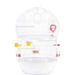 Ferplast Bird Cage BALI Cage for Birds, Canaries, Budgies, Finches, Loverbirds, Metal, Accessories Included Rotating Feeders Perches, 43.5 x 43.5 x h 68.5 cm. Ferplast Bird Cage BALI Cage for Birds, Canaries, Budgies, Finches, Loverbirds, Metal, Accessories Included Rotating Feeders Perches, 43.5 x 43.5 x h 68.5 cm.