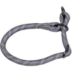 JACK AND VANILLA Large Luminous Dots Dog Collar with Bright Spots, High Visibility For All Dogs Colour: Grey, Size 12 mm x 50-65 cm JACK AND VANILLA Large Luminous Dots Dog Collar with Bright Spots, High Visibility For All Dogs Colour: Grey, Size 12 mm x 50-65 cm