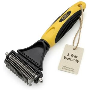 Pet Republique *LAUNCH SALE* ® Professional Dematting Comb Rake Dual Sided 12+23 Teeth Mat Brush Splitter for Dogs, Cats, Rabbits, Any Long Haired Breed Pets Pet Republique *LAUNCH SALE* ® Professional Dematting Comb Rake Dual Sided 12+23 Teeth Mat Brush Splitter for Dogs, Cats, Rabbits, Any Long Haired Breed Pets