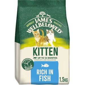 James Wellbeloved Hypoallergenic Dry Cat Food for Kitten Fish 1.5 kg James Wellbeloved Hypoallergenic Dry Cat Food for Kitten Fish 1.5 kg