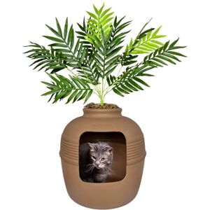 Good Pet Stuff Mocha Brown Large Hidden Litter Box Planter Base Kit - Litter Box Good Pet Stuff Mocha Brown Large Hidden Litter Box Planter Base Kit - Litter Box