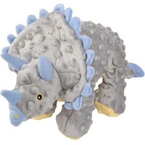 goDog Dinos Frills Squeaky Plush Dog Toy, Chew Guard Technology Gray, Large goDog Dinos Frills Squeaky Plush Dog Toy, Chew Guard Technology Gray, Large