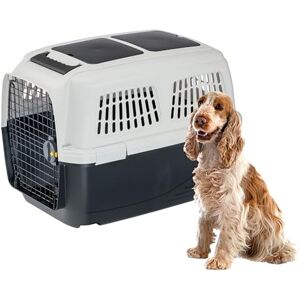 Ferplast Dog Carrier CLIPPER PLUS, IATA Approved Dog Travel Crate, Medium Dog Carrier max 20 Kg, Pet Carrier, with Double Compartment for Accessories, Pull-out Handle, 71 x 50 x h 51 cm Ferplast Dog Carrier CLIPPER PLUS, IATA Approved Dog Travel Crate, Medium Dog Carrier max 20 Kg, Pet Carrier, with Double Compartment for Accessories, Pull-out Handle, 71 x 50 x h 51 cm