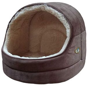 Gor Pets Nordic Hooded Bed with its plush, soft materials, it ensures your furry friend feels Small Brown Gor Pets Nordic Hooded Bed with its plush, soft materials, it ensures your furry friend feels Small Brown