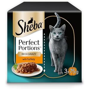 Sheba Portions with Turkey Chunks in Gravy 8 x 3x(2x37.5g) Sheba Portions with Turkey Chunks in Gravy 8 x 3x(2x37.5g)