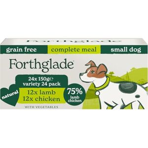 Forthglade Wet Dog Food for Small Dogs (24 x 150g Trays) Adult 1 Year+, Grain Free & Hypoallergenic Food, Variety Pack, Chicken and Lamb with Vegetables, Complete Meals, Natural Ingredients Forthglade Wet Dog Food for Small Dogs (24 x 150g Trays) Adult 1 Year+, Grain Free & Hypoallergenic Food, Variety Pack, Chicken and Lamb with Vegetables, Complete Meals, Natural Ingredients