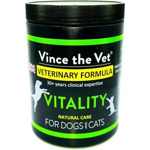 Vince the Vet Natural Vitality Multivitamin Powder for Dogs & Cats (400g), Human Grade Veterinary Formulated Blend of Organic Spirulina & Chlorella, for Skin, Coat, Muscle, Energy etc Vince the Vet Natural Vitality Multivitamin Powder for Dogs & Cats (400g), Human Grade Veterinary Formulated Blend of Organic Spirulina & Chlorella, for Skin, Coat, Muscle, Energy etc