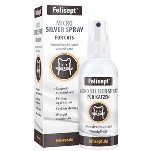Felisept Micro Silver Spray for Cats 75ml Cat antiseptic spray Cat skin treatments for scabs Cat wound Treatment Cat itchy skin relief Cat wound Treatment- Cat skin irritation treatment Felisept Micro Silver Spray for Cats 75ml Cat antiseptic spray Cat skin treatments for scabs Cat wound Treatment Cat itchy skin relief Cat wound Treatment- Cat skin irritation treatment