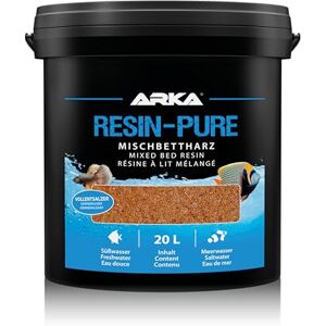 ARKA Mixed bed resin aquarium – Resin-Pure 20 l – DI resin for RO systems – removes 100% TDS, silicate, nitrate & phosphate – ultra-pure water for reef & freshwater tanks – ion exchange media ARKA Mixed bed resin aquarium – Resin-Pure 20 l – DI resin for RO systems – removes 100% TDS, silicate, nitrate & phosphate – ultra-pure water for reef & freshwater tanks – ion exchange media