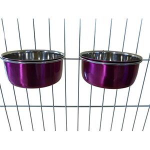 Ellie-Bo Small Rose Dog Bowl for Cages - 0.6L Pet Food Dish Ellie-Bo Small Rose Dog Bowl for Cages - 0.6L Pet Food Dish