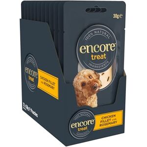 Encore High Protein 100% Natural Chicken Fillet Dog Treats, Grain Free Treats for Small and Mediuim Dogs 12 x 30g Pouch Encore High Protein 100% Natural Chicken Fillet Dog Treats, Grain Free Treats for Small and Mediuim Dogs 12 x 30g Pouch