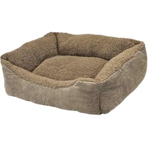 Nobby Classic Teddy Square Comfort Bed, Taupe, L x W x H: 70 x 60 x 20 cm Nobby Classic Teddy Square Comfort Bed, Taupe, L x W x H: 70 x 60 x 20 cm