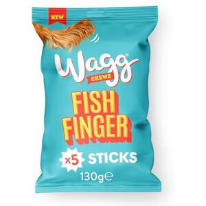 Wagg Chews Dog Treats Fish Finger Sticks 130g (Pack of 14) Wagg Chews Dog Treats Fish Finger Sticks 130g (Pack of 14)