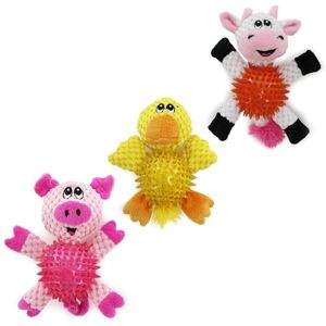 ANCOL Small Bite Knobbly Ball Bellies Pack Of 3 Pig Cow Duck for small dogs and puppies ANCOL Small Bite Knobbly Ball Bellies Pack Of 3 Pig Cow Duck for small dogs and puppies