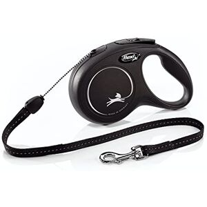 Flexi ® New Classic Retractable Dog Leash (Cord), Ergonomic, Durable and Tangle Free Pet Walking Leash for Dogs Up to 26 lbs, 26 ft, Small, Black Flexi ® New Classic Retractable Dog Leash (Cord), Ergonomic, Durable and Tangle Free Pet Walking Leash for Dogs Up to 26 lbs, 26 ft, Small, Black