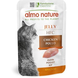 almo nature HFC Jelly Wet Cat Food for Adult Cats Chicken Human-Grade, Gluten-Free, Monoproteic 55g (Pack of 24) almo nature HFC Jelly Wet Cat Food for Adult Cats Chicken Human-Grade, Gluten-Free, Monoproteic 55g (Pack of 24)