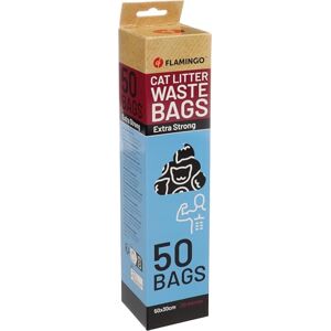 Flamingo TRASH BAG FOR CAT LITTER TRISH BLACK 50PCS Flamingo TRASH BAG FOR CAT LITTER TRISH BLACK 50PCS