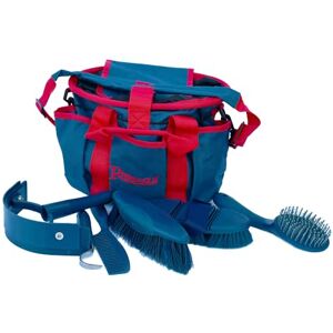 Rhinegold Navy Grooming Bag - 7 Pieces Horse Care Set Rhinegold Navy Grooming Bag - 7 Pieces Horse Care Set