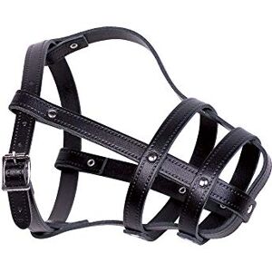 Nobby Leather Muzzle Black Size 6 26/44 cm Nobby Leather Muzzle Black Size 6 26/44 cm