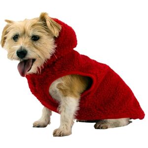 Ancol Teddy Sherpa Dog Fleece Hoodie in Bordeaux Warm Cosy Pet Sweatshirt with Harness Hole and Soft Texture Thick Puppy Outdoor Pullover- M Ancol Teddy Sherpa Dog Fleece Hoodie in Bordeaux Warm Cosy Pet Sweatshirt with Harness Hole and Soft Texture Thick Puppy Outdoor Pullover- M