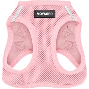 Voyager Pink Dog Harness - All Weather Mesh, Reflective, No Pull - Small/Medium Voyager Pink Dog Harness - All Weather Mesh, Reflective, No Pull - Small/Medium